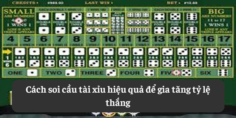 Cách soi cầu tài xỉu hiệu quả để gia tăng tỷ lệ thắng