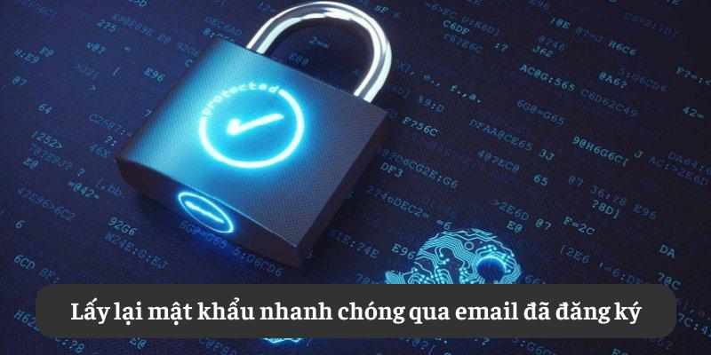 Lấy lại mật khẩu nhanh chóng qua email đã đăng ký